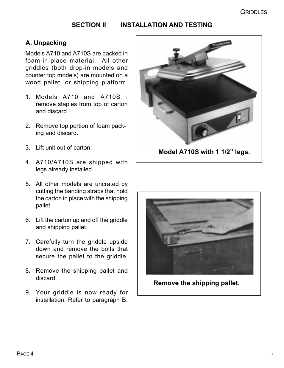 Toastmaster Free-Standing Models 7324 User Manual | Page 5 / 25