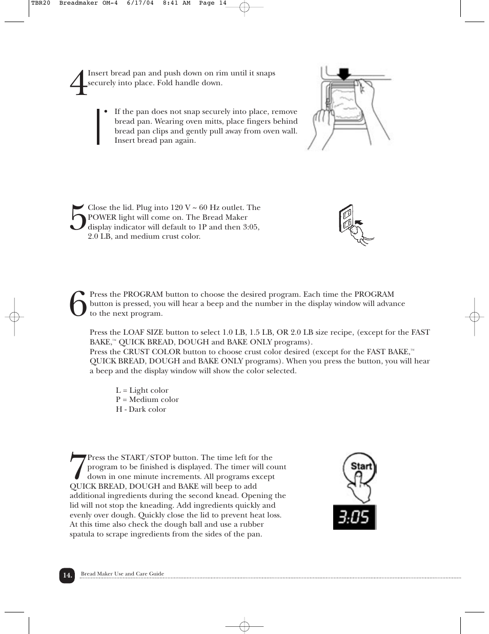 Toastmaster TBR20H User Manual | Page 15 / 64