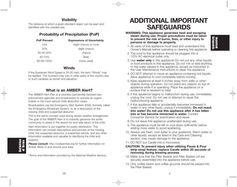 Additional important safeguards | Toastmaster ME1MSB User Manual | Page 28 / 32