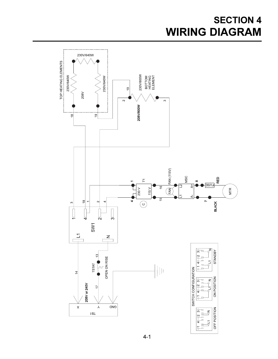 Wiring diagram | Toastmaster TW240 User Manual | Page 11 / 12