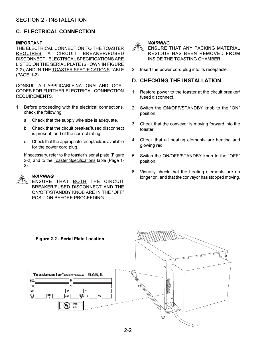 Toastmaster TW240 User Manual | Page 8 / 12