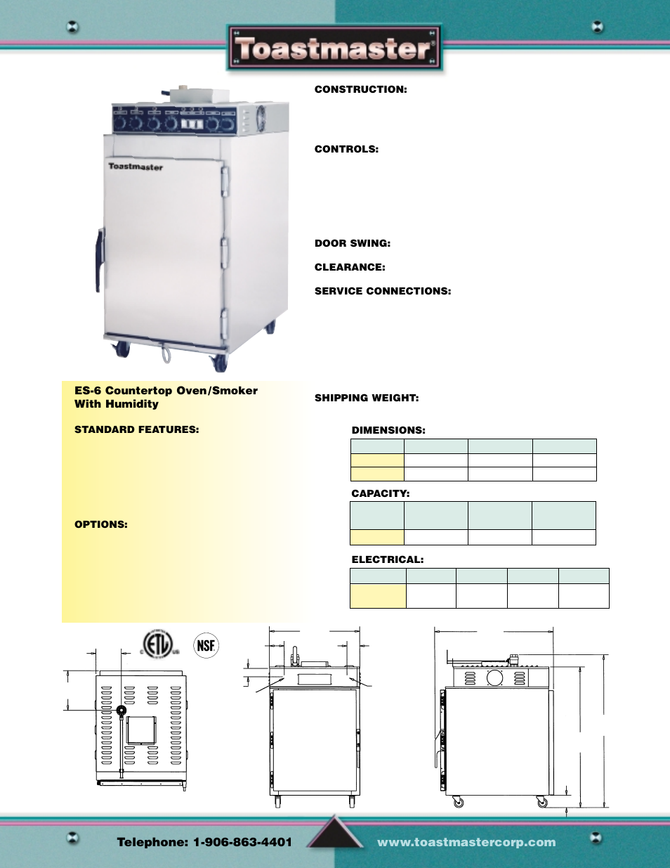 Smokers | Toastmaster SC-14 User Manual | Page 4 / 11