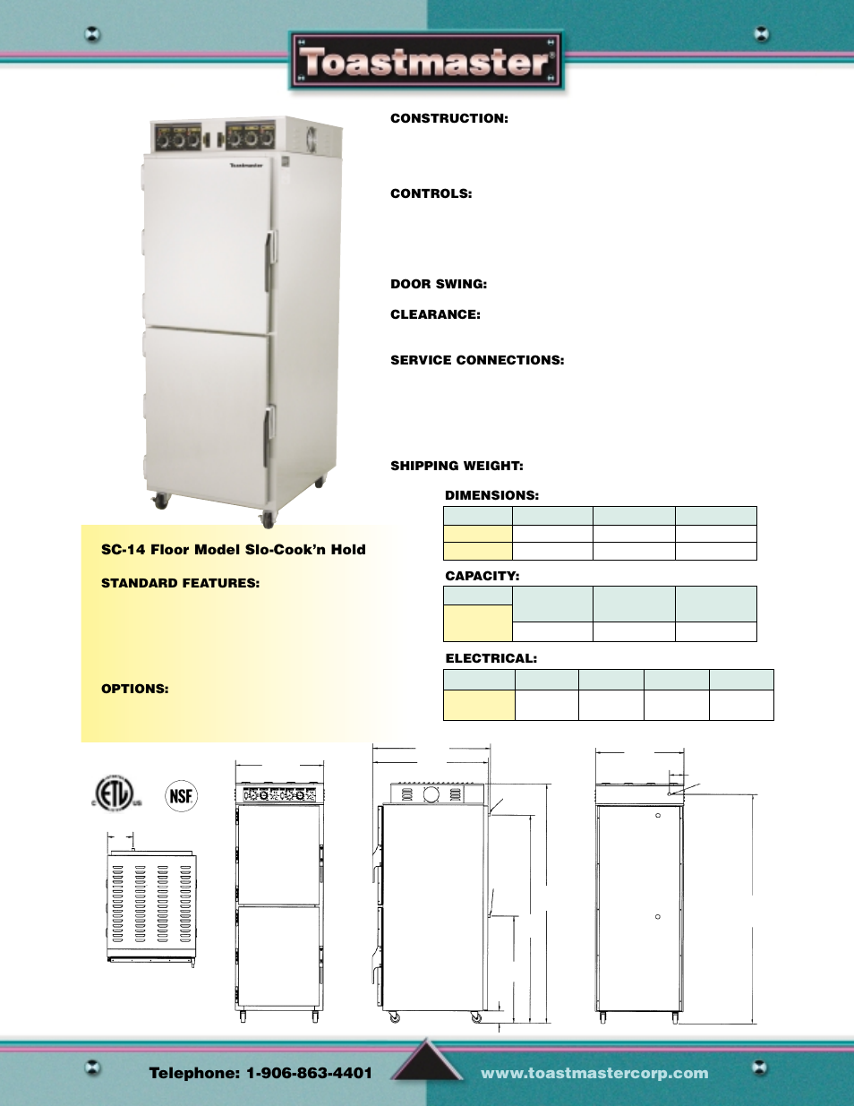 Slo-cook’n hold | Toastmaster SC-14 User Manual | Page 8 / 11