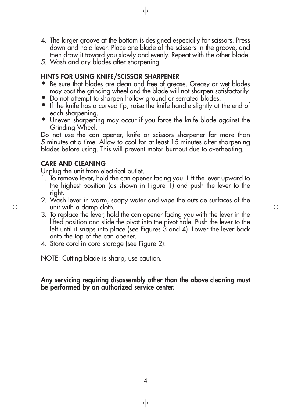 Toastmaster 2238 User Manual | Page 4 / 6