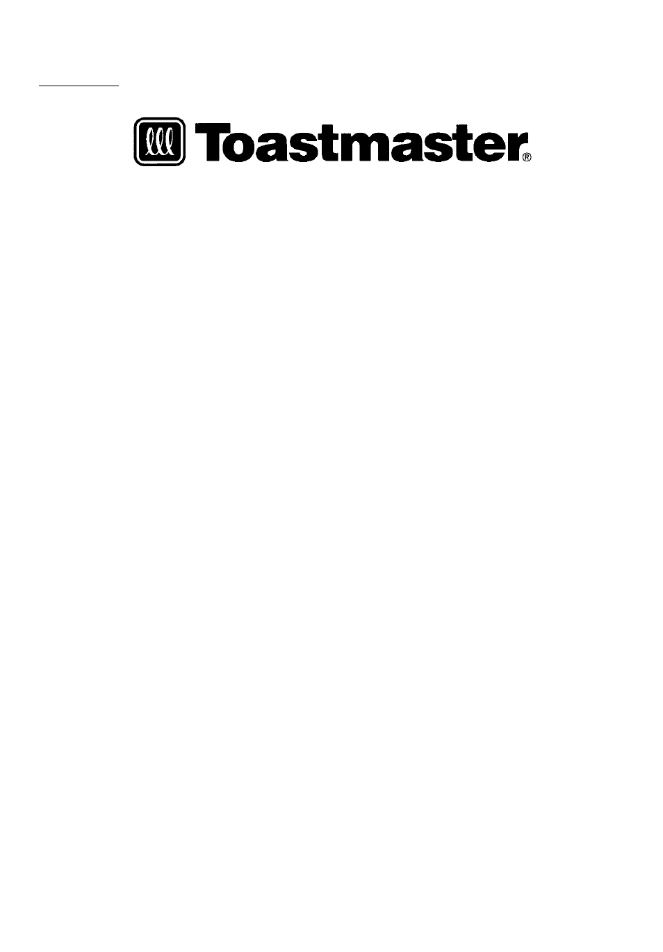 Toastmaster 1079P User Manual | 6 pages