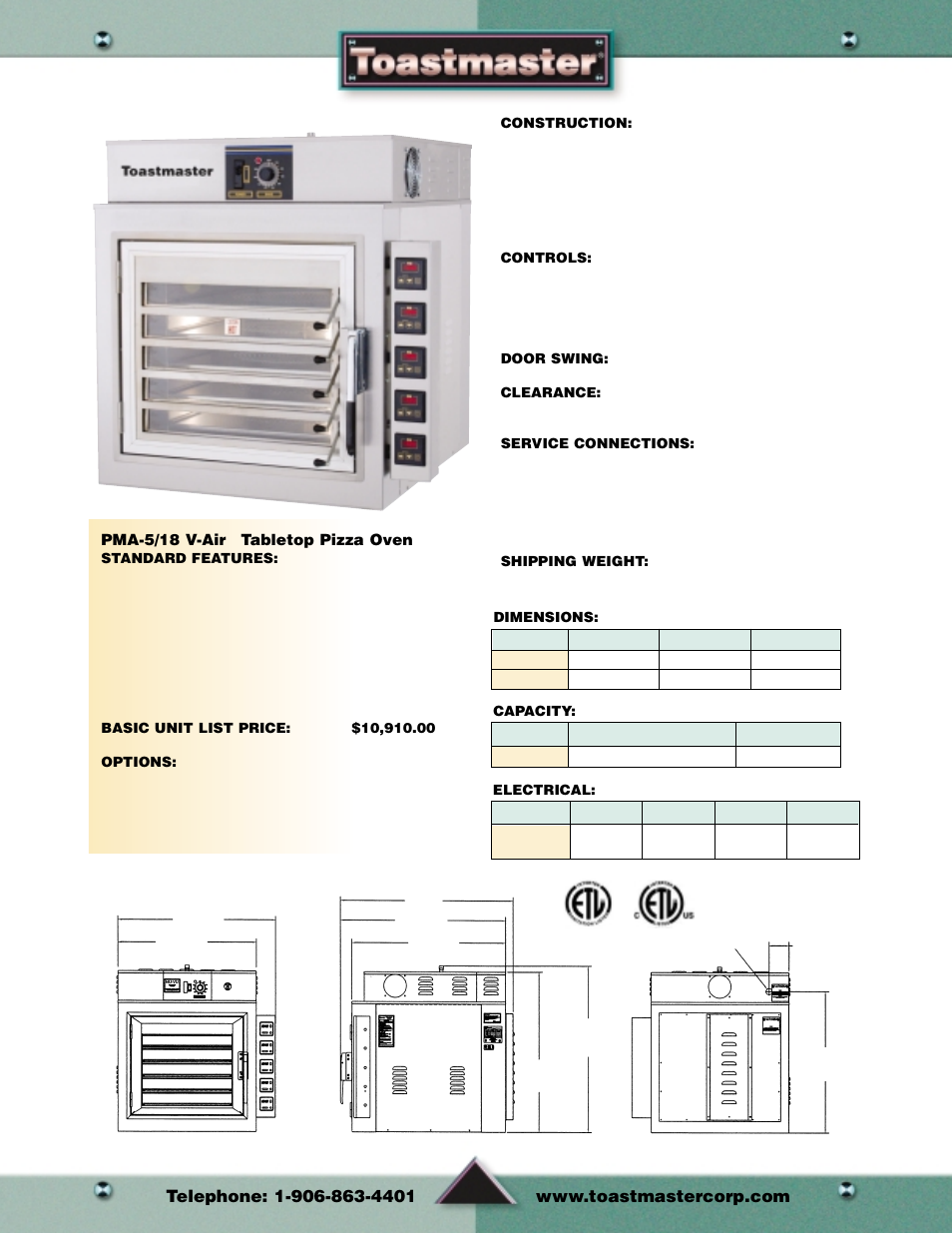 Pizza equipment | Toastmaster Toaster and Oven User Manual | Page 30 / 64