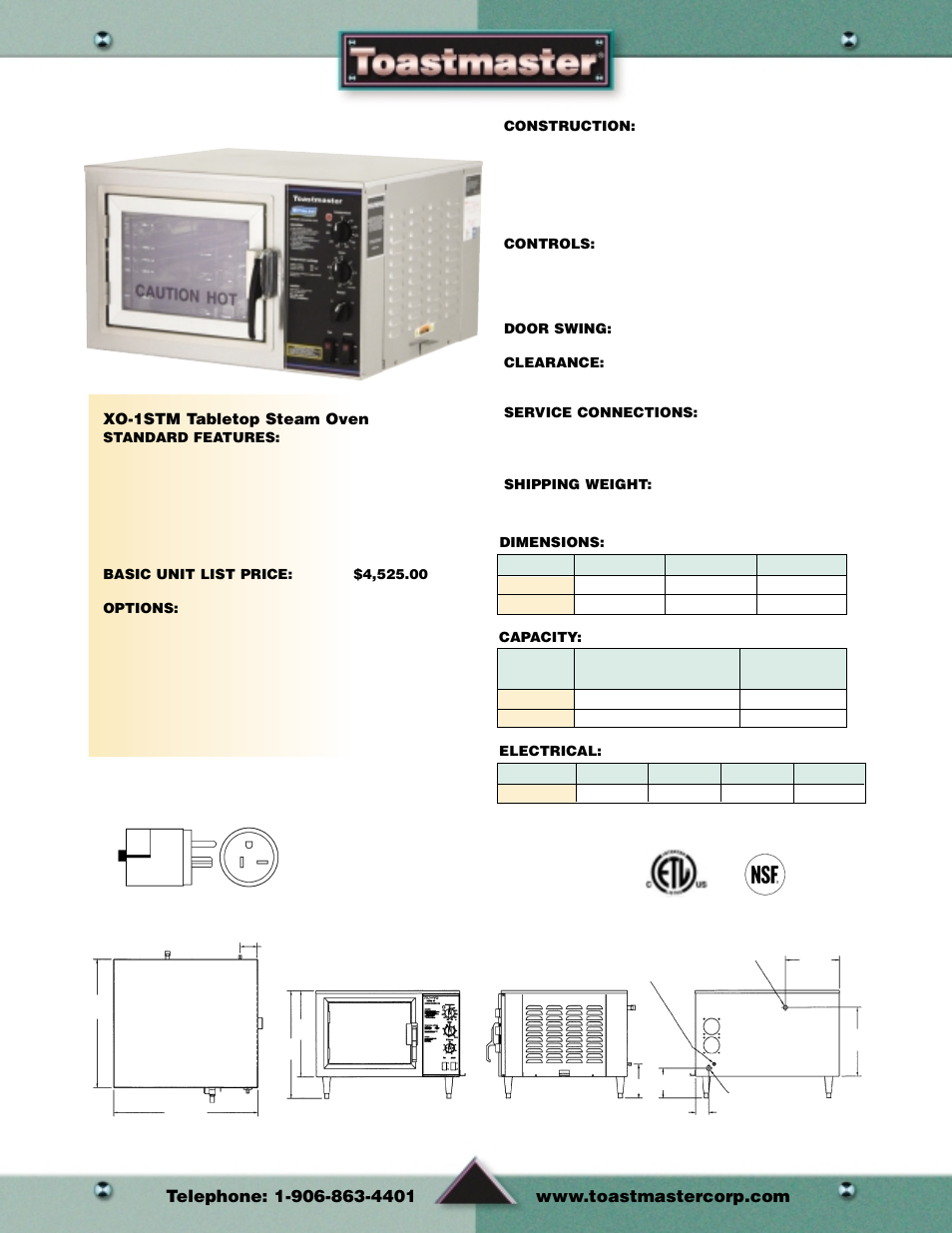 Steam equipment | Toastmaster Toaster and Oven User Manual | Page 38 / 64