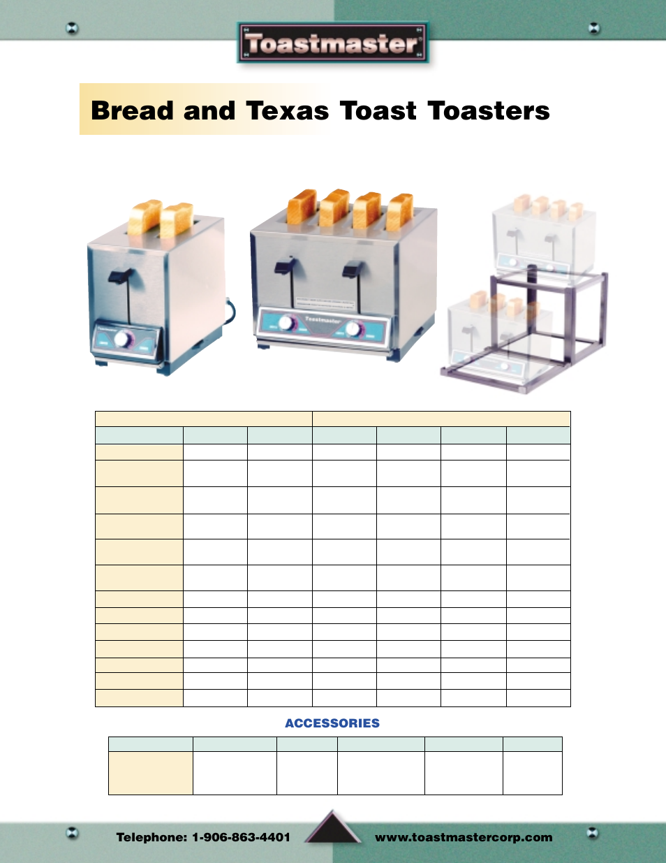 Bread and texas toast toasters, Toasters | Toastmaster Toaster and Oven User Manual | Page 7 / 64