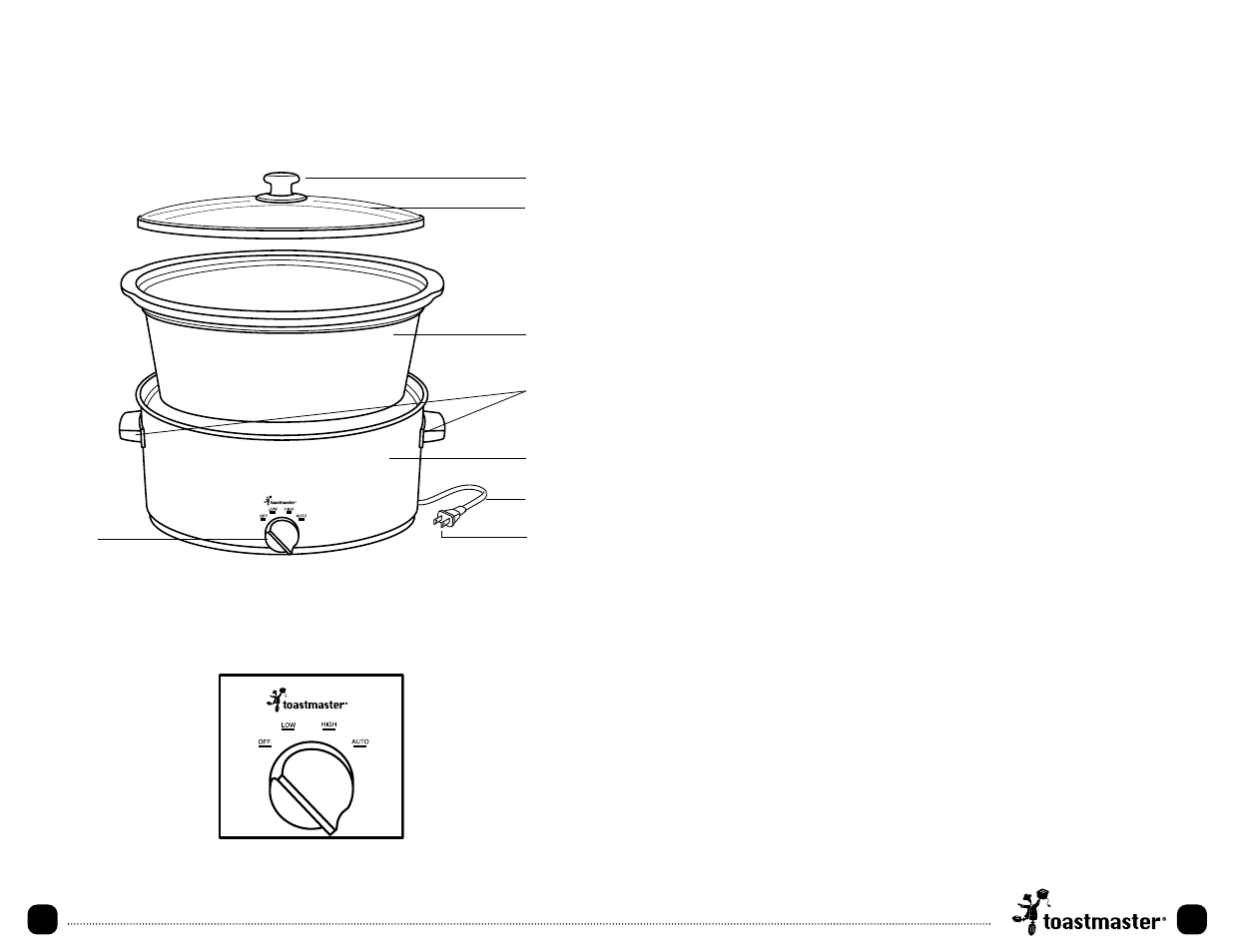 Getting to know your toastmaster slow cooker, Before first use, Introduction to slow cooking | How to use the auto feature | Toastmaster TSC6W User Manual | Page 6 / 19
