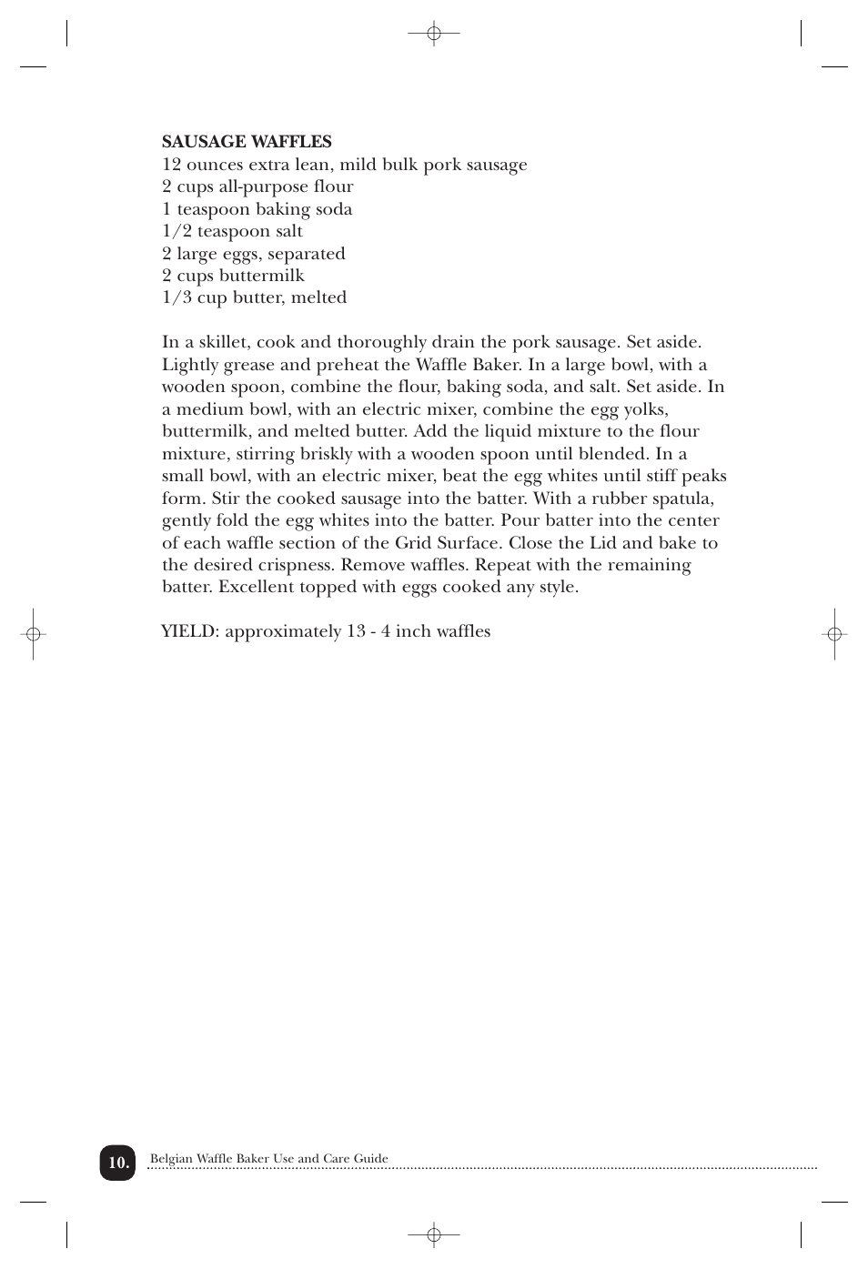 Toastmaster TWB4BELCAN User Manual | Page 11 / 22