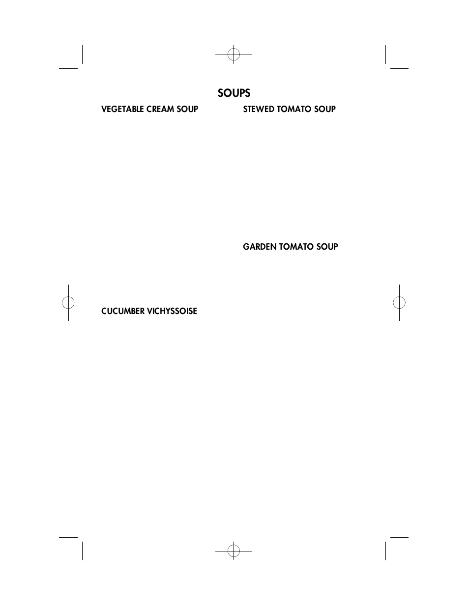 Soups | Toastmaster TB8 User Manual | Page 14 / 19
