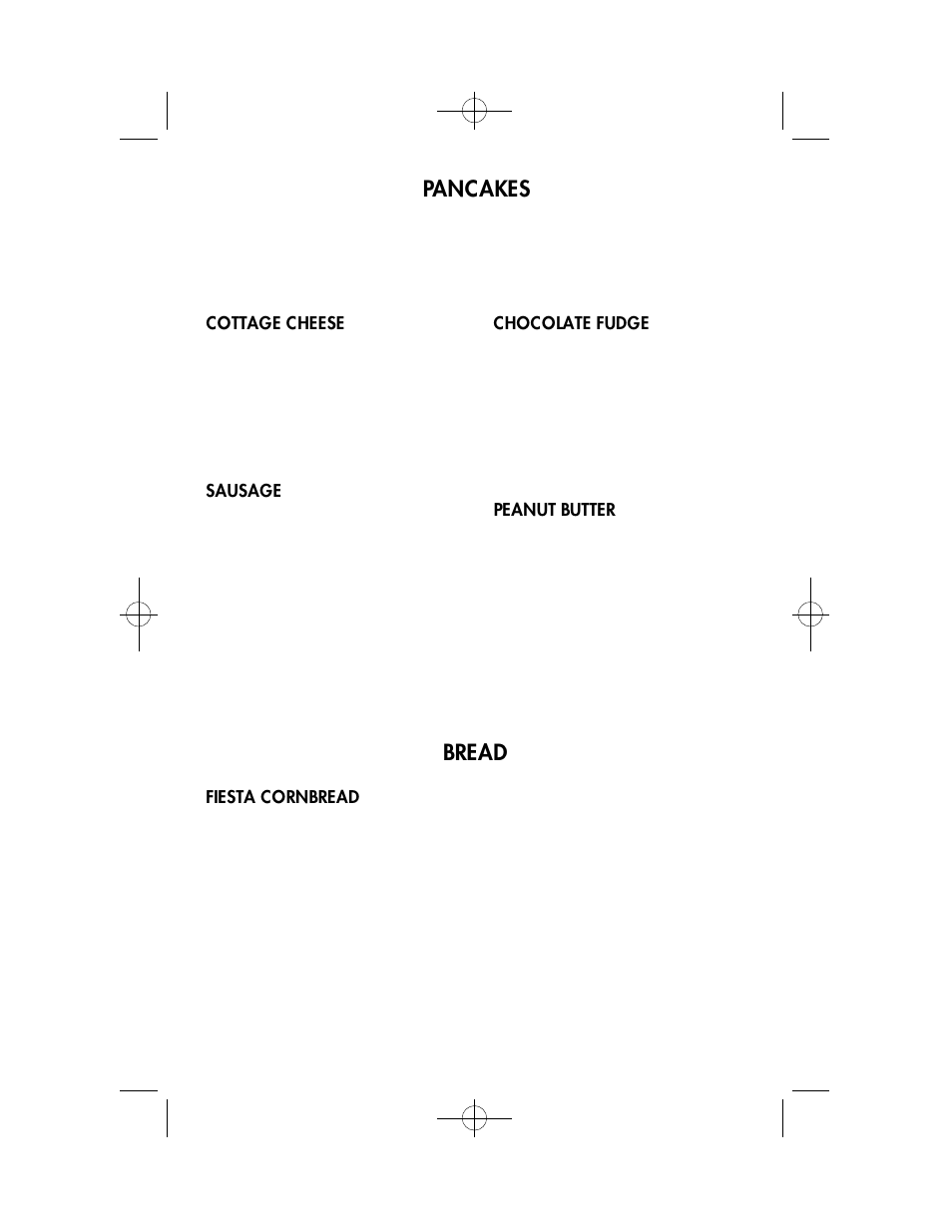 Pancakes, Bread | Toastmaster TB8 User Manual | Page 16 / 19