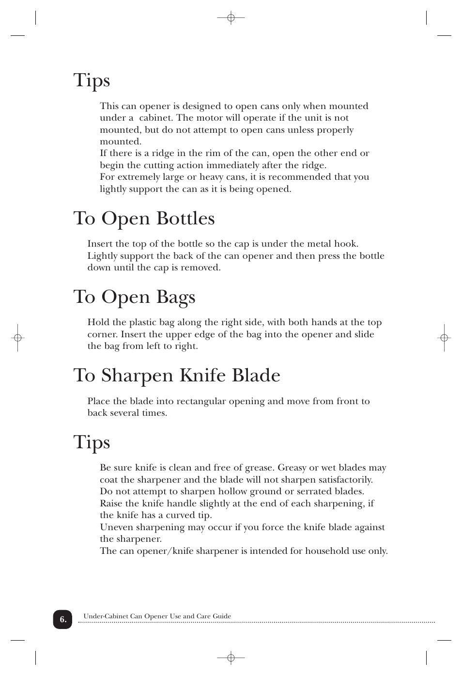 Tips | Toastmaster 2246CAN User Manual | Page 7 / 12