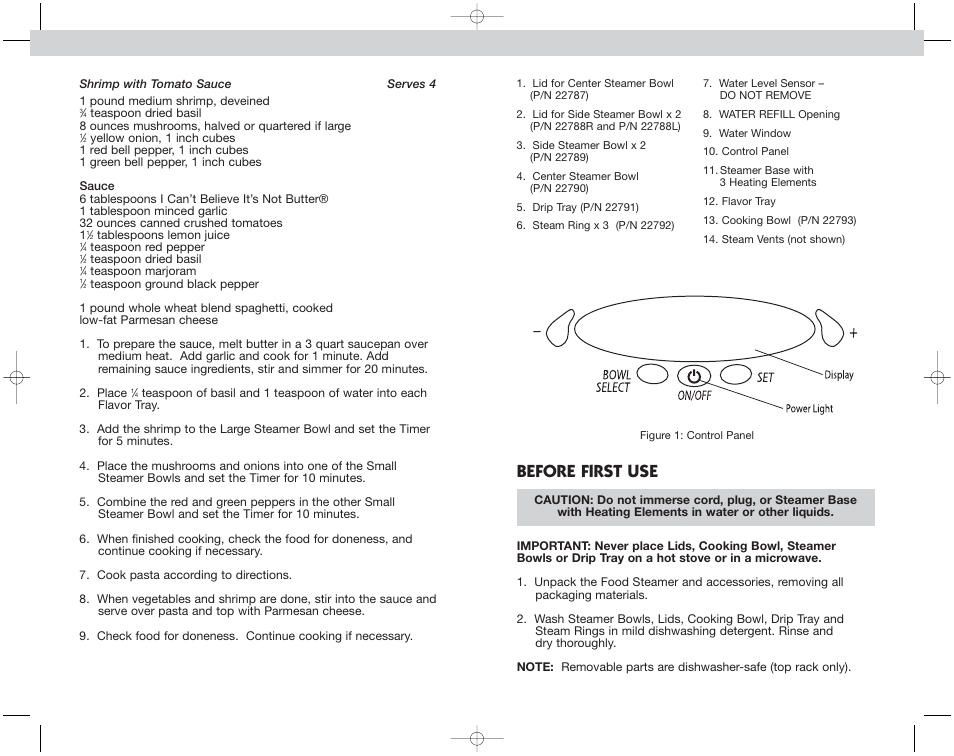 Before first use | Toastmaster EST7 User Manual | Page 9 / 48