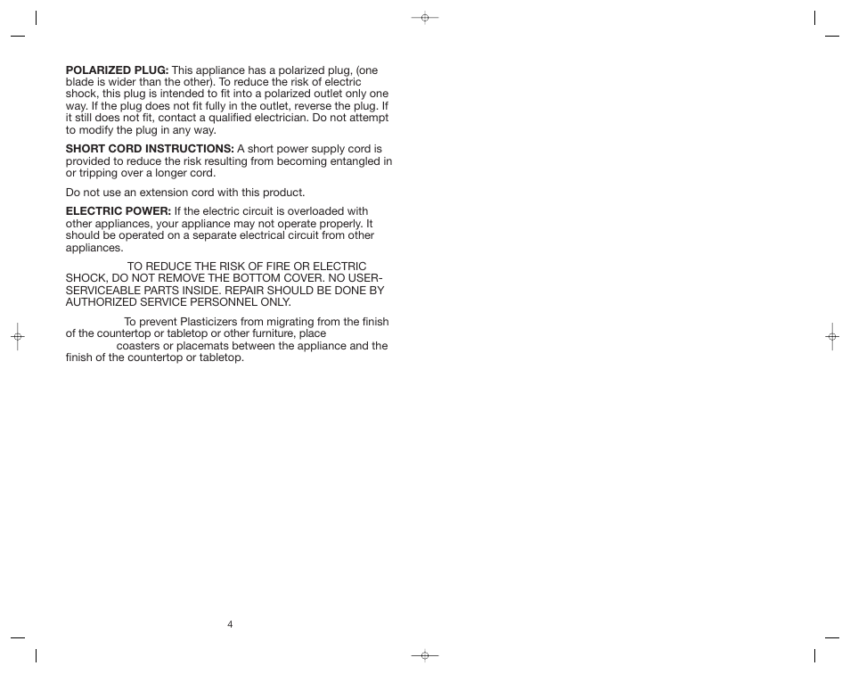 Toastmaster ME10DTB User Manual | Page 5 / 14