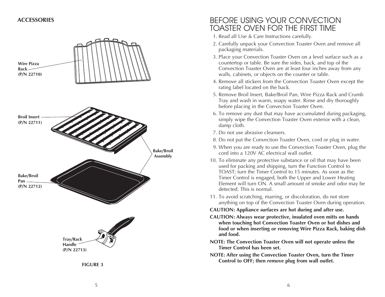 Toastmaster FAC850SS User Manual | Page 6 / 24