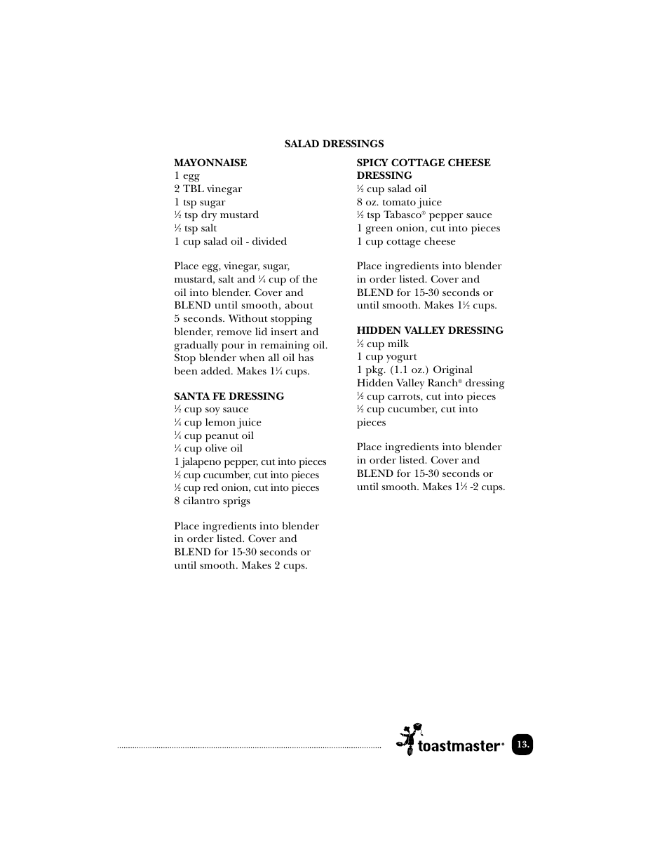 Toastmaster EDBL12 User Manual | Page 14 / 26