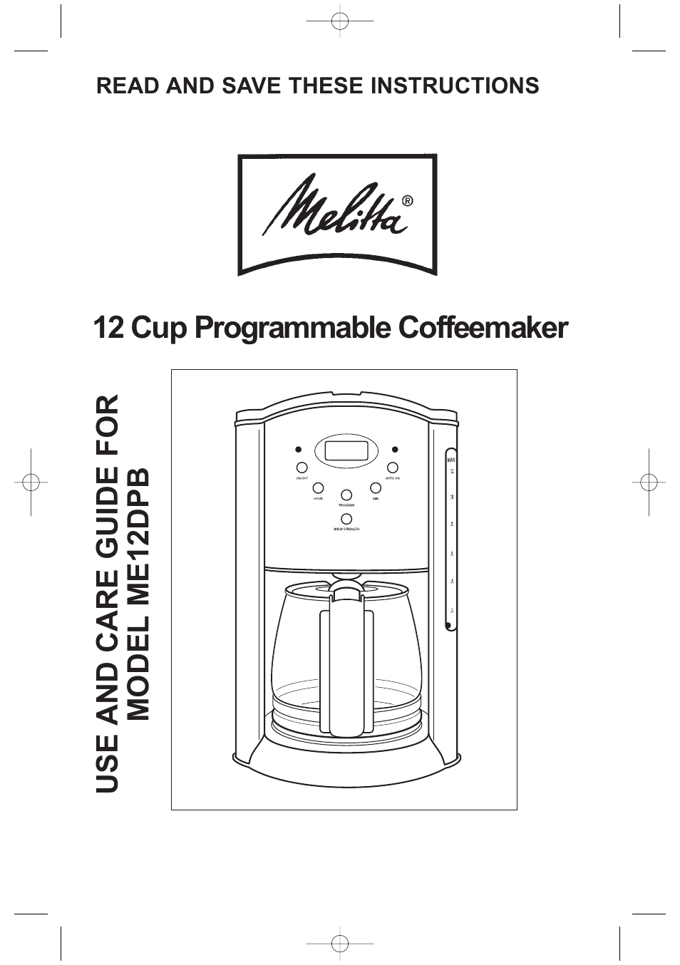 Toastmaster ME12DPB User Manual | 12 pages