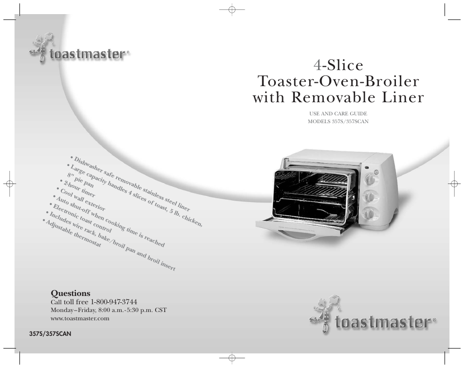 Toastmaster 357SCAN User Manual | 15 pages
