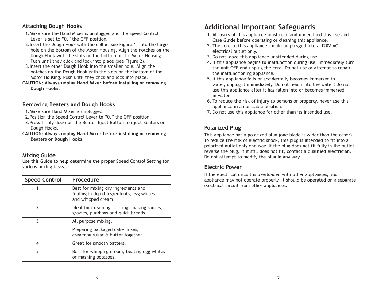 Additional important safeguards | Toastmaster RHHMRET User Manual | Page 3 / 8