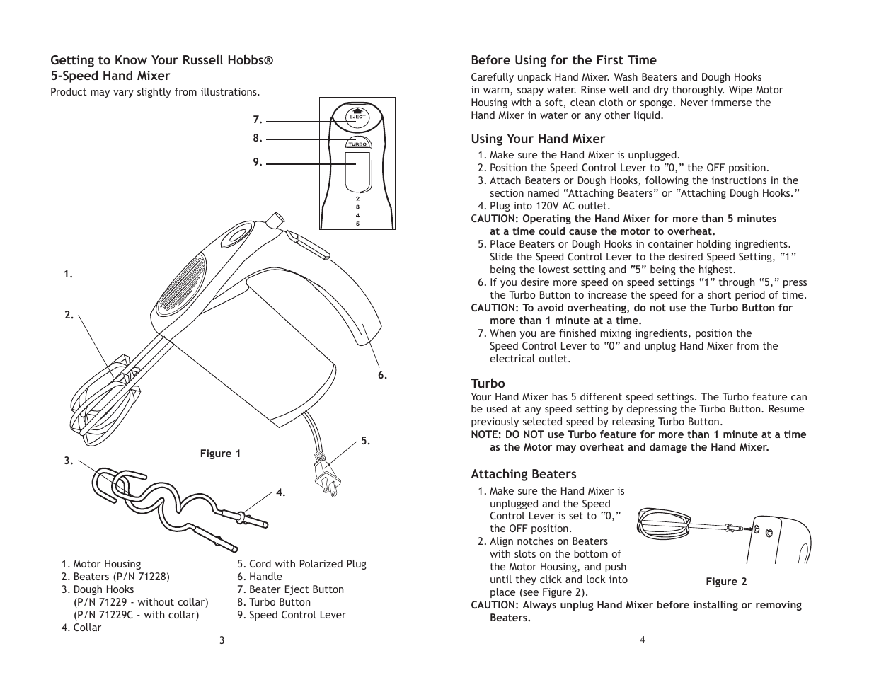 Toastmaster RHHMRET User Manual | Page 4 / 8