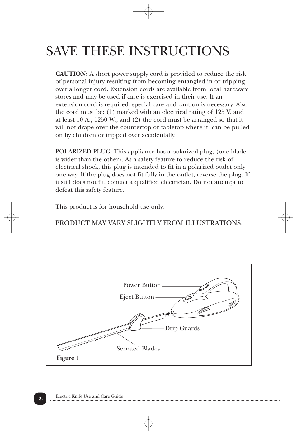 Save these instructions | Toastmaster 6102CAN User Manual | Page 3 / 7