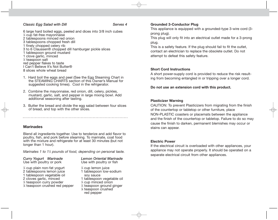 Toastmaster EST7CAN User Manual | Page 42 / 48