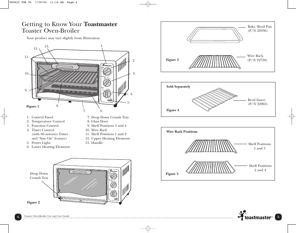 Toastmaster TOV625 User Manual | Page 7 / 24