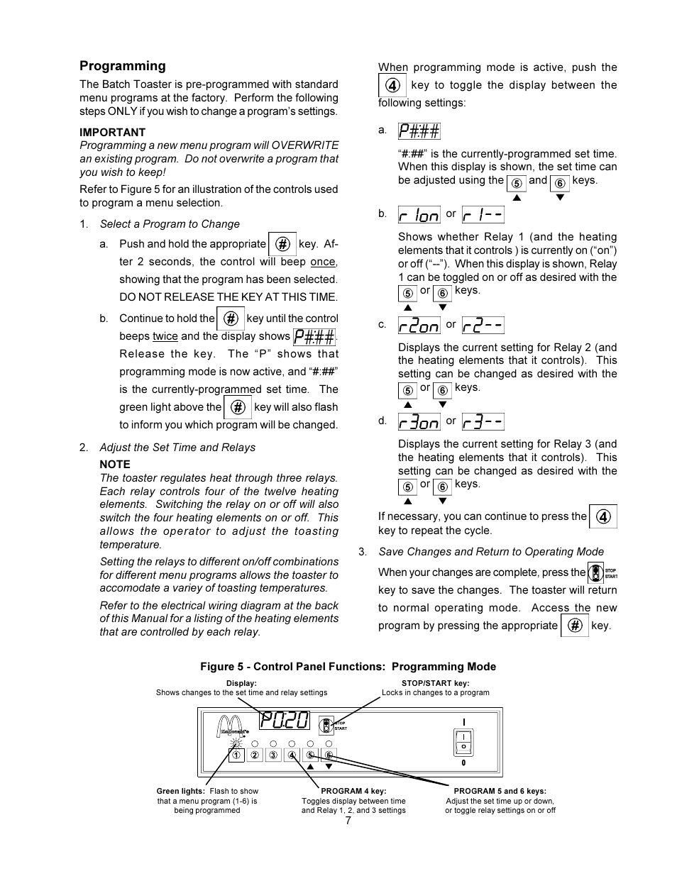 Programming | Toastmaster MBT240 User Manual | Page 7 / 16
