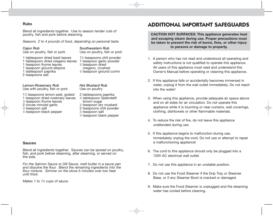 Additional important safeguards | Toastmaster EST7 INF User Manual | Page 5 / 48