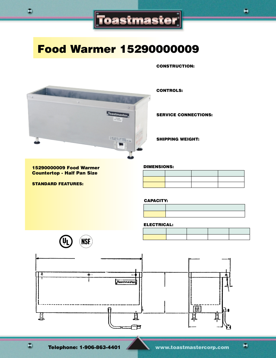 Food warmers, Excellent for hamburger toppings and sauces | Toastmaster Gas & Electric Fryer User Manual | Page 17 / 17