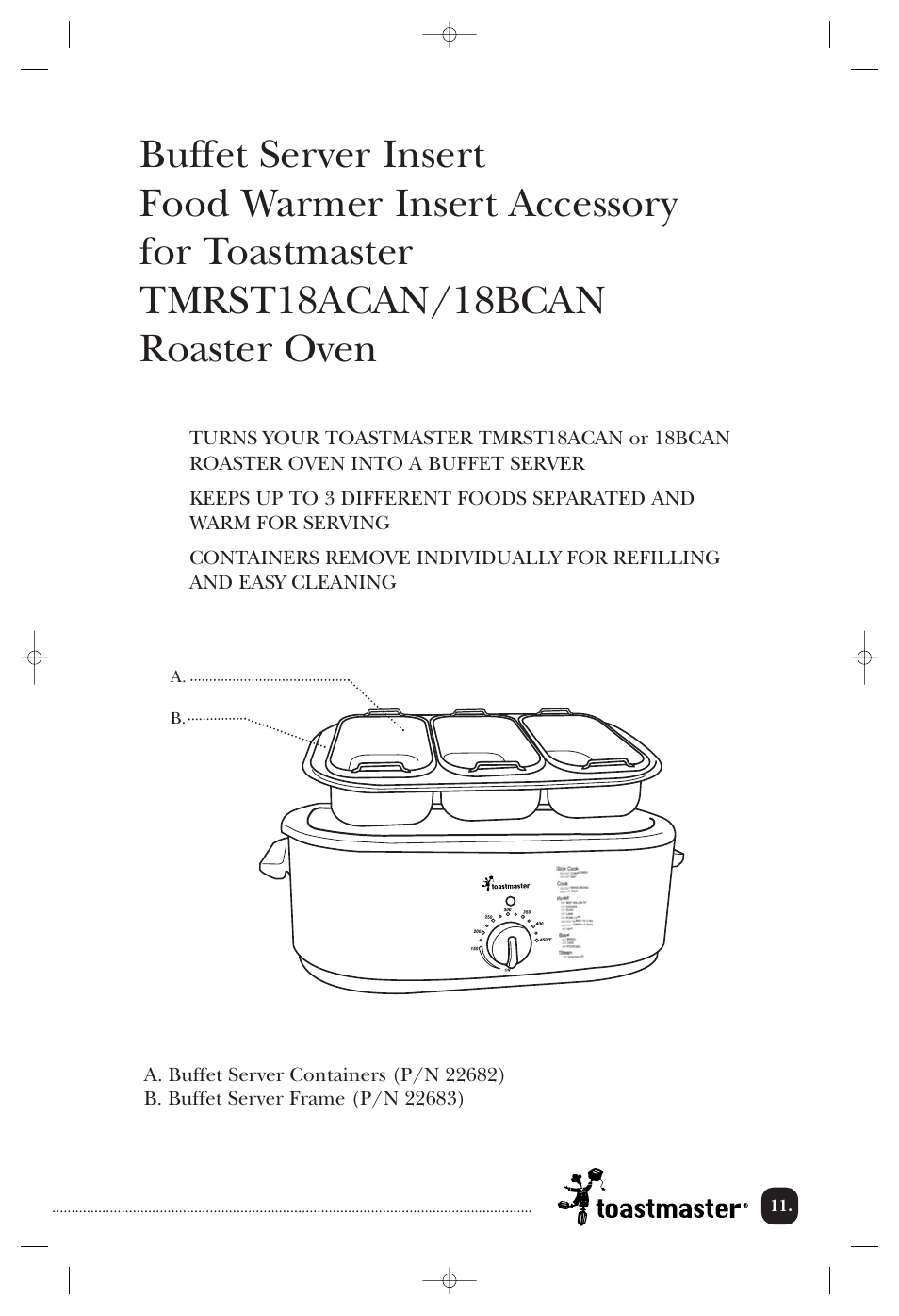 Toastmaster TMRST18ACAN User Manual | Page 12 / 24