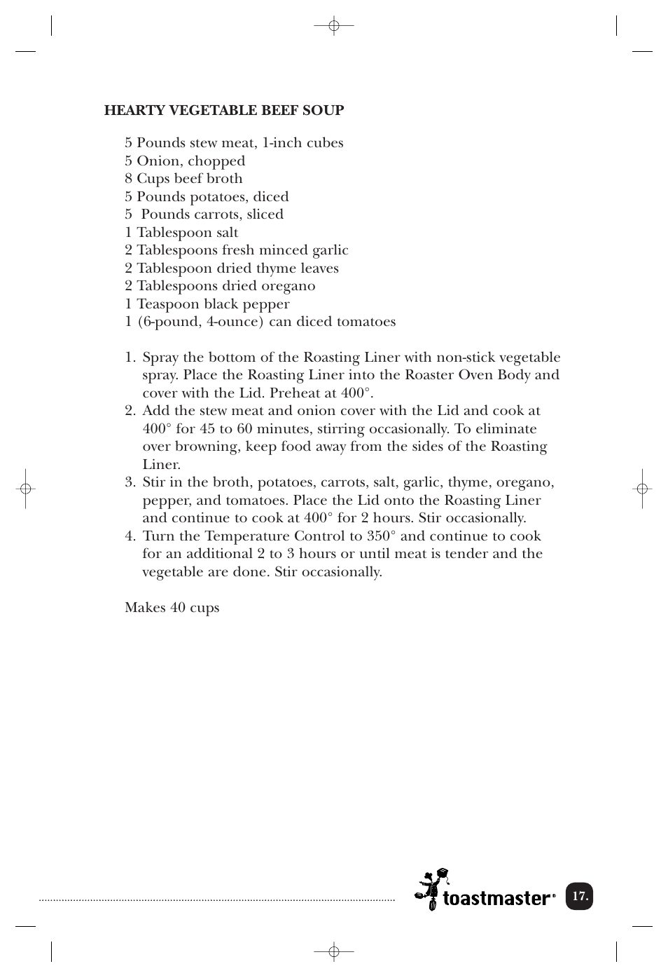 Toastmaster TMRST18ACAN User Manual | Page 18 / 24