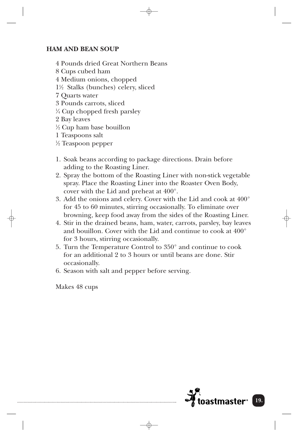 Toastmaster TMRST18ACAN User Manual | Page 20 / 24
