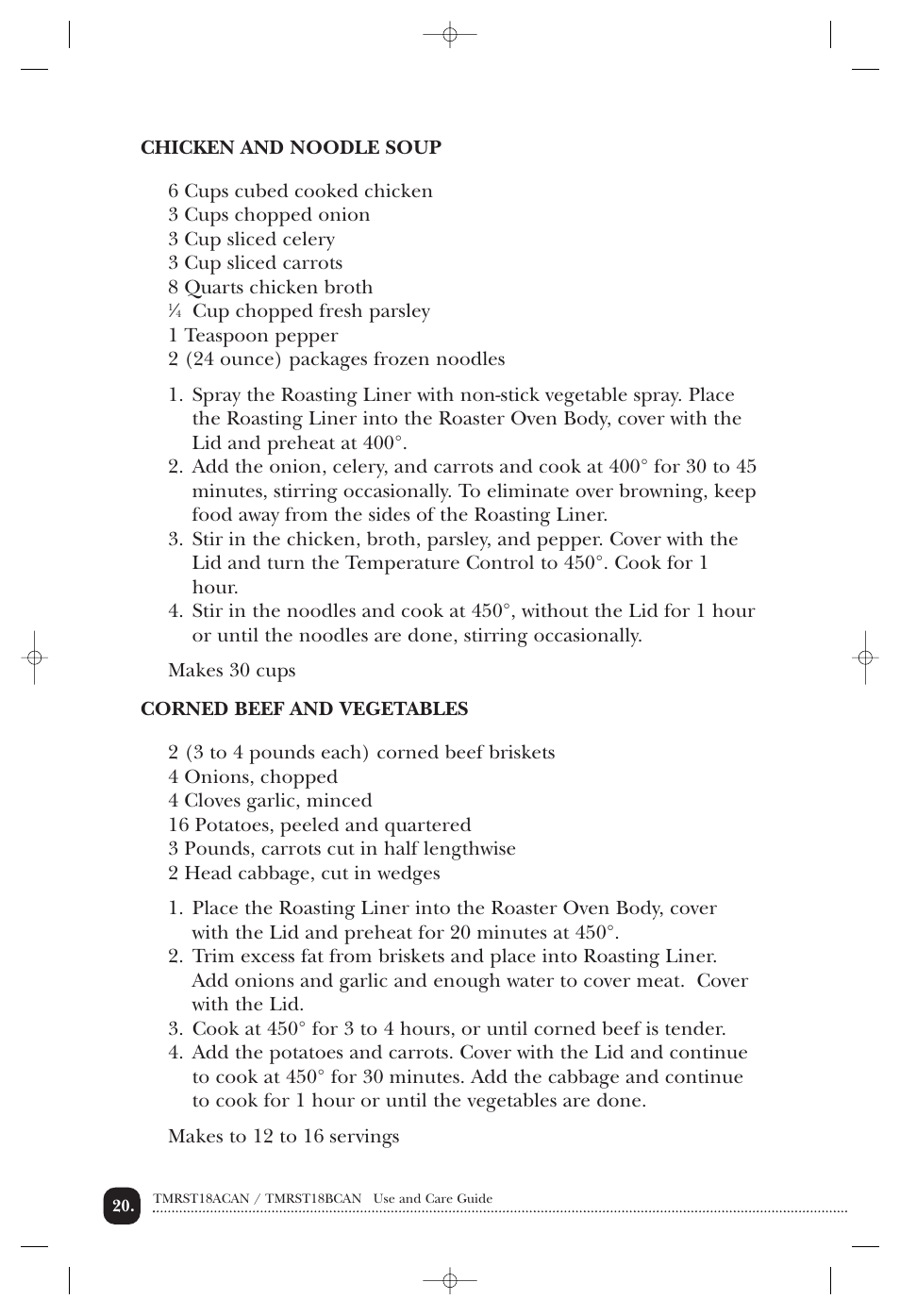 Toastmaster TMRST18ACAN User Manual | Page 21 / 24