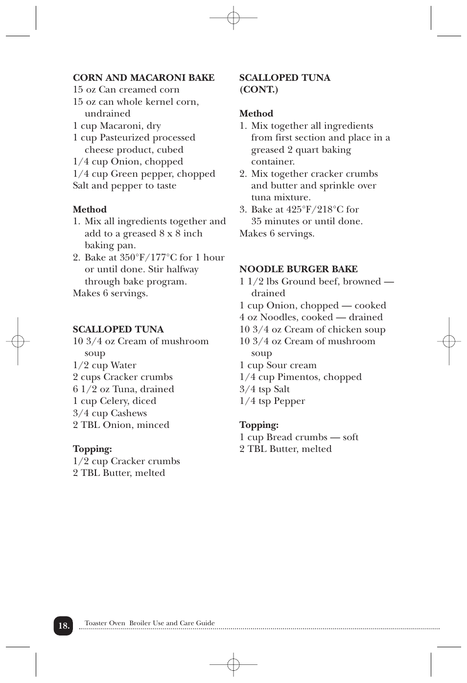 Toastmaster 389U User Manual | Page 19 / 28