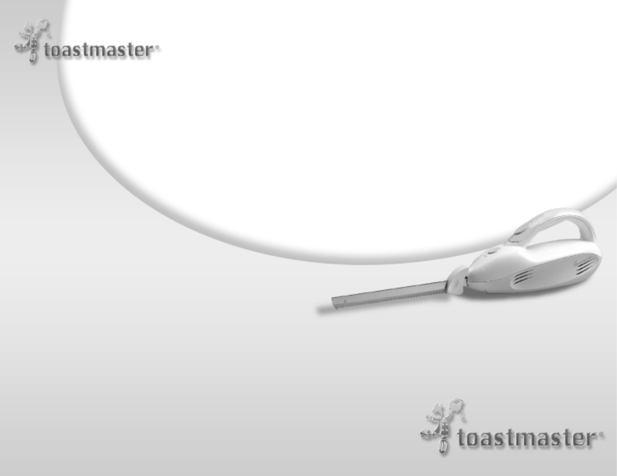 Electric carving knife | Toastmaster 6102 User Manual | Page 8 / 8