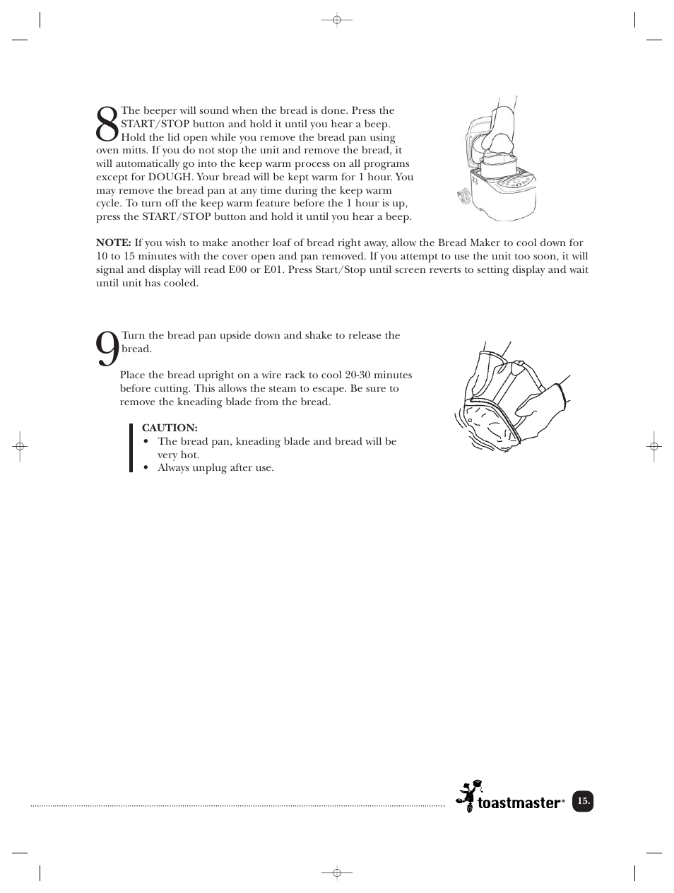 Toastmaster TBR20HCAN User Manual | Page 16 / 64