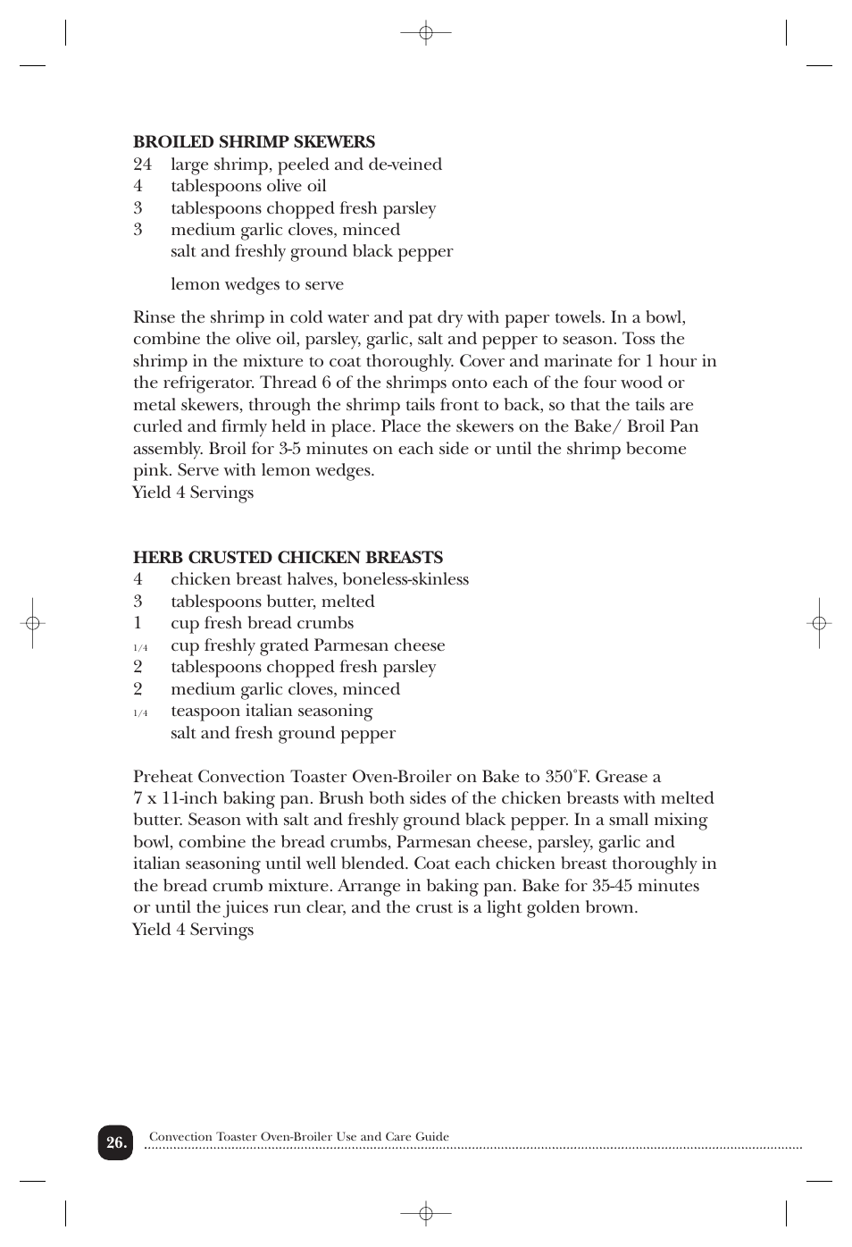 Toastmaster TOV211CAN User Manual | Page 27 / 33