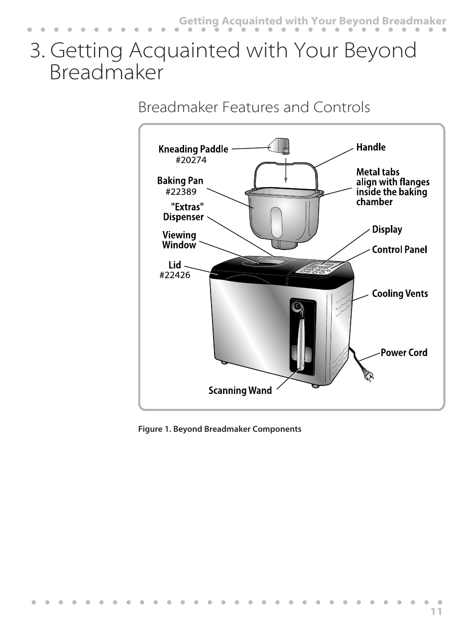 Getting acquainted with your beyond breadmaker | Toastmaster WBYBM1 User Manual | Page 11 / 108