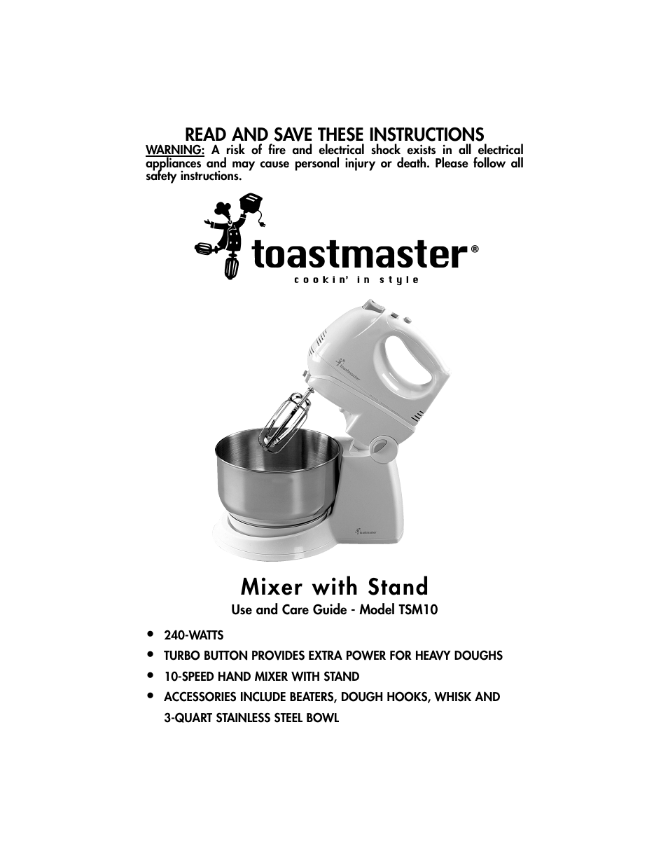 Toastmaster TSM10 User Manual | 66 pages