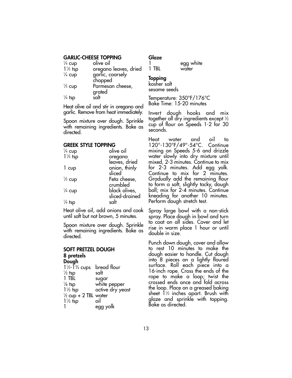 Toastmaster TSM10 User Manual | Page 13 / 66