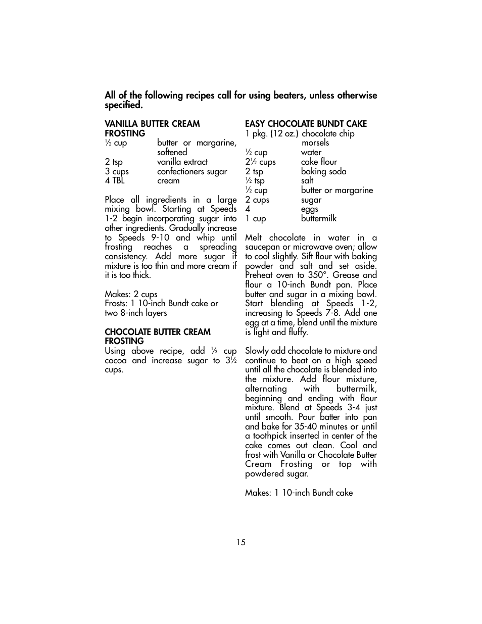 Toastmaster TSM10 User Manual | Page 15 / 66