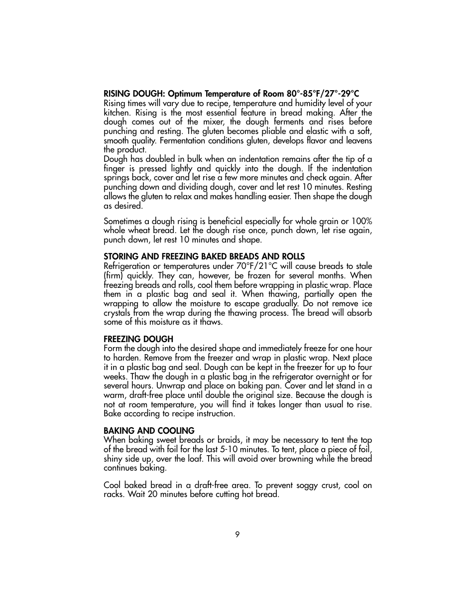 Toastmaster TSM10 User Manual | Page 9 / 66