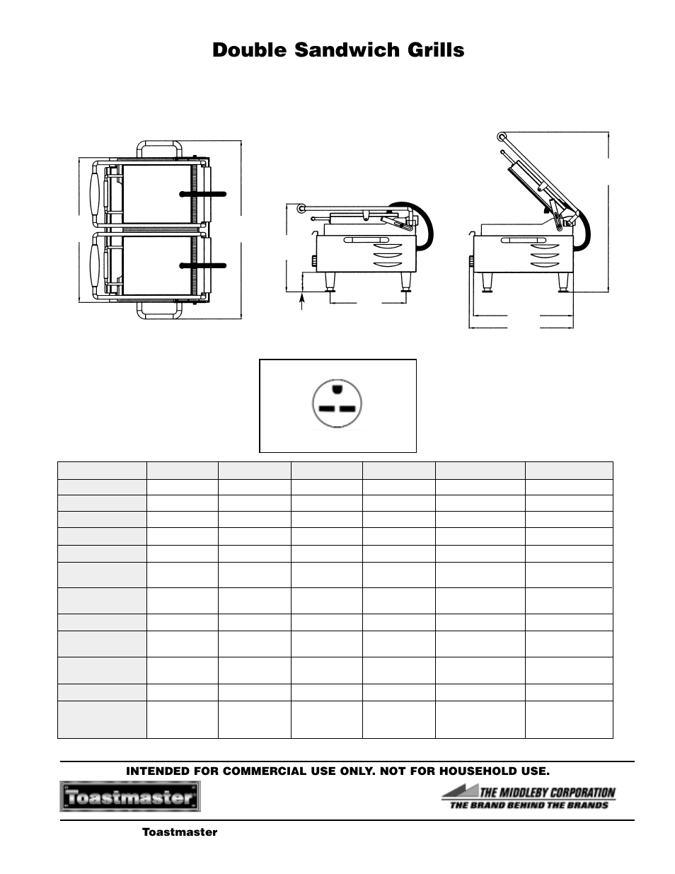 Double sandwich grills | Toastmaster A720S User Manual | Page 2 / 2