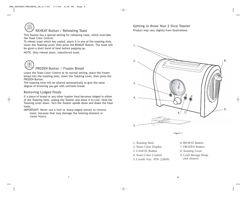 Toastmaster TMT2RET User Manual | Page 5 / 12