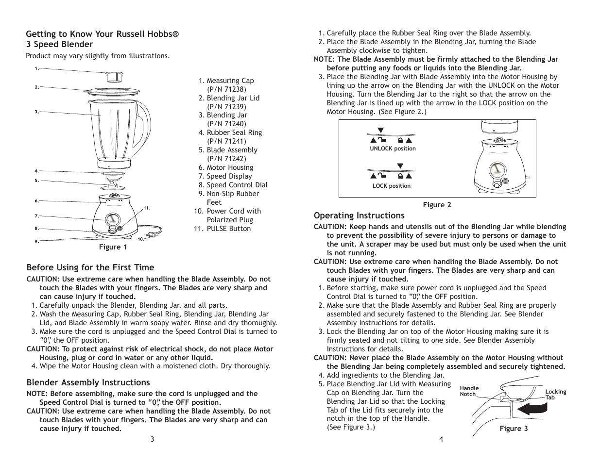 Toastmaster RHBLRET User Manual | Page 4 / 8
