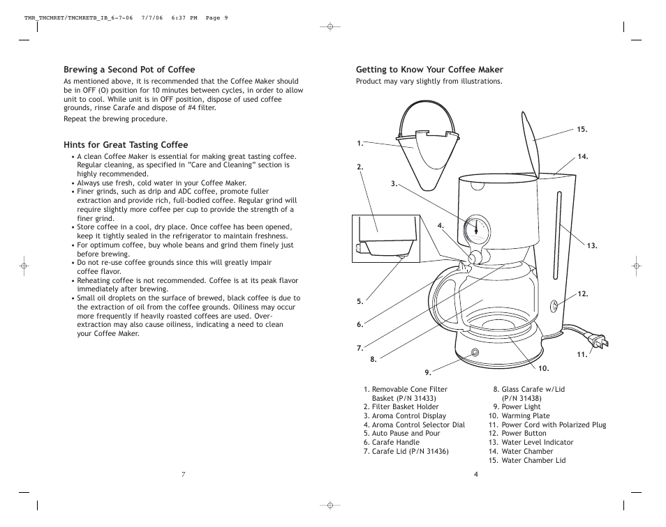 Toastmaster TMCMRETB User Manual | Page 5 / 12