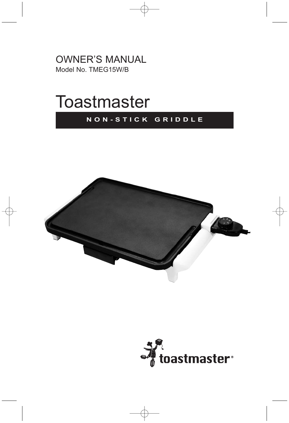 Toastmaster TMEG15W/B User Manual | 10 pages