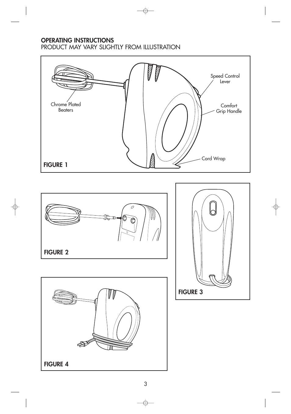 Figure 3 figure 2 figure 4 | Toastmaster 1776BMEX User Manual | Page 3 / 7